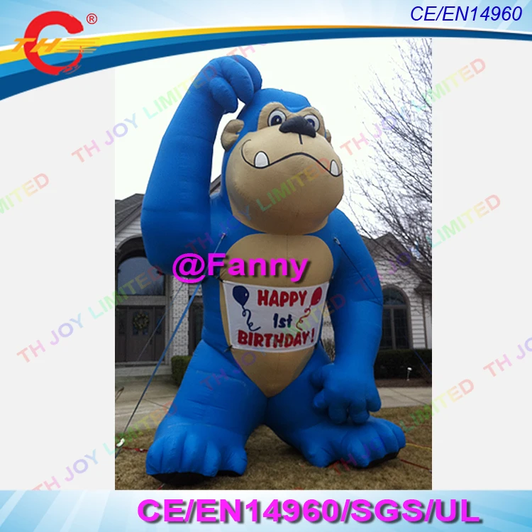 4m/6m/8m Giant inflatable gorilla, giant inflatable monkey for salein