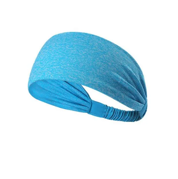 Эластичная спортивная повязка на голову Фитнес Напульсник для йоги Тренажерный зал на свежем воздухе Бег Теннис Баскетбол широкие резинки для волос спортивные Для мужчин Для женщин - Цвет: 5