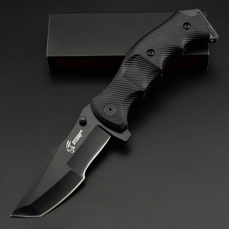  Portable Tactical army Survival Gear knife high 56 hardness hunting folding blade knife essential t