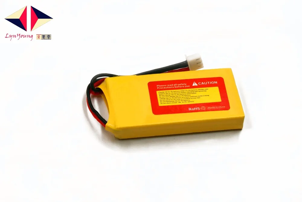 LYNYOUNG Rc Lipo 2S Аккумулятор 7,4 v 1100mAh 30C для самолета дрона лодки UVA автомобиля