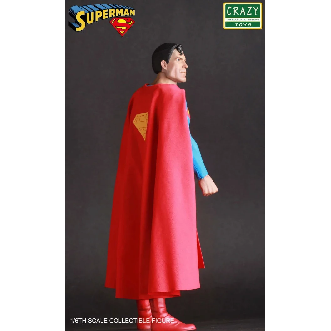 Сумасшедшие игрушки Лига Справедливости Супермен Супер герой ПВХ фигурка Коллекционная модель игрушки куклы 30 см KT2985