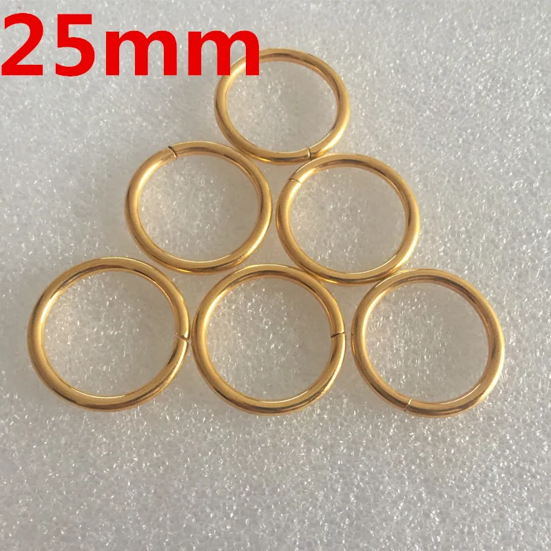 Or Boucle Sangle Sac 50pcs Boucle Metal Sac Anneaux D 25 Mm Anneau Demi Ronds pour Sangle de Ceinture Sac /à Main Diy Artisanat