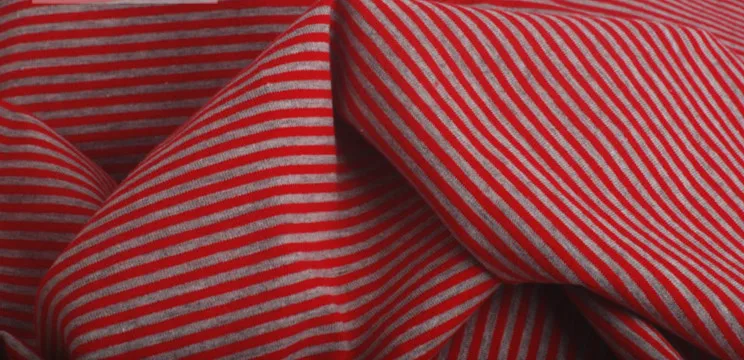 Новое поступление DIY Ткань 2 мм полосатая хлопковая эластичная ткань DIY швейная модная одежда для изготовления хлопчатобумажной трикотажной ткани
