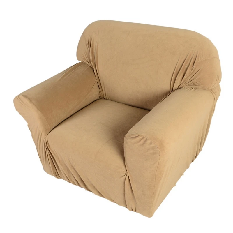 

New Stretch Furniture Slipcover Single Seat Sofa Cover Beige