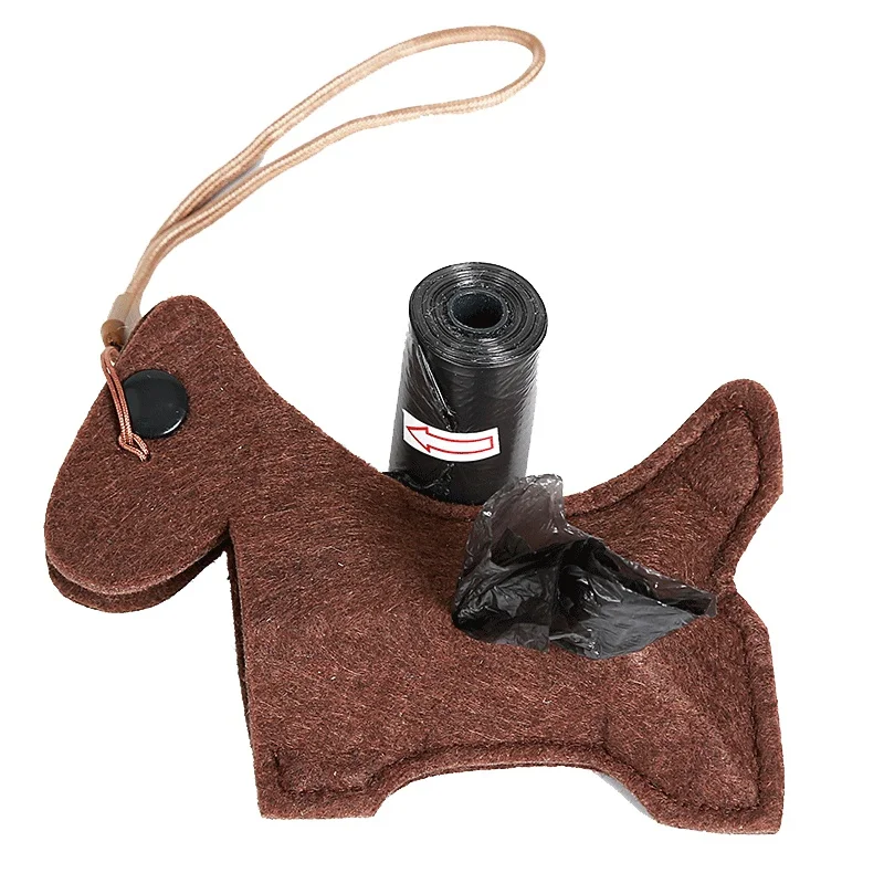 Outdoor Portable Poop Bag Holder Cute Animal Shape Dog Waste Bags Easy Degradable Pet Poop Bags