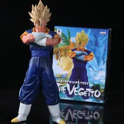 1 шт./лот Dragon Ball черный Vegetto Фигурки Гоку и Веджета супер сайян Коллекция Модель игрушечные лошадки DBZ с коробкой дети игрушечные лошадки 19 см