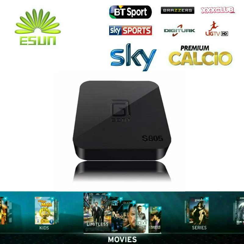  GOTiT S805 TVBox+SuperIPTV 1300 Arabic African French Europe IPTV Channels Quad Core Smart 1G/8G Android KODI TV Set Top Box 