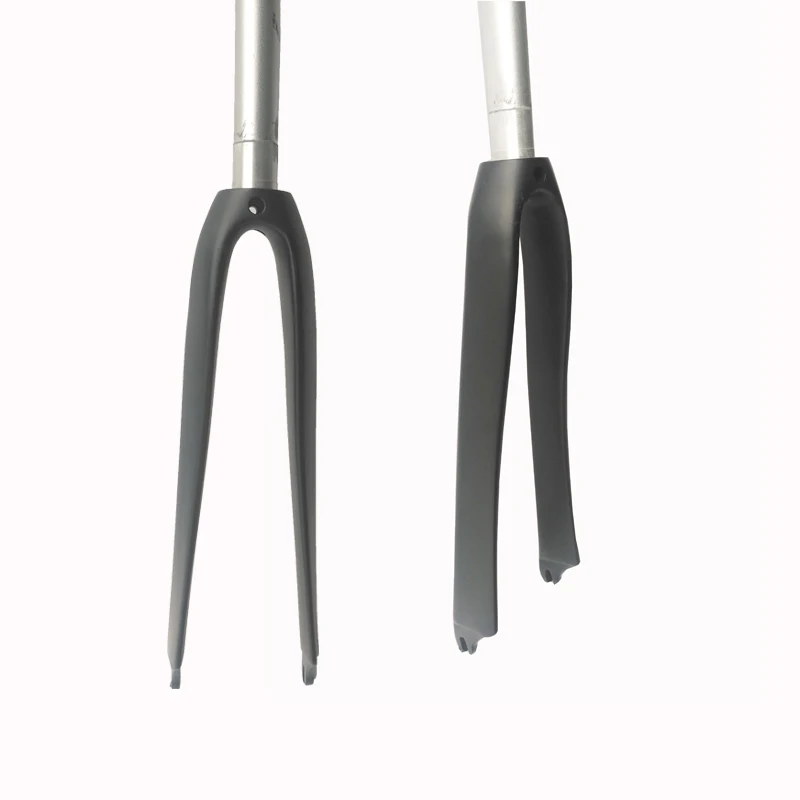 Велосипедная вилка 700C 1 1/4 matt/glossy углеродная + Алюминиевая V для дорожного