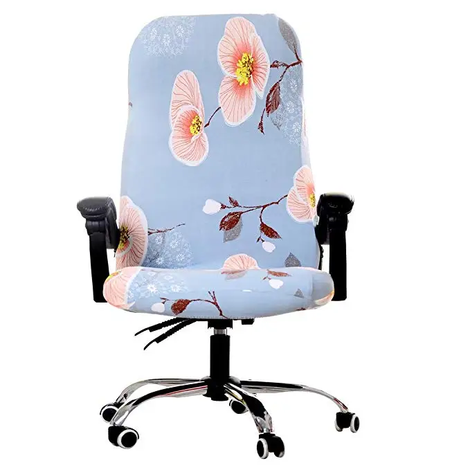 Вращающийся офисный чехол на компьютерное кресло спандекс чехлы для стульев лайкра стул стрейч чехол для вращающегося Кресла Кресло рабочее сиденье Новинка