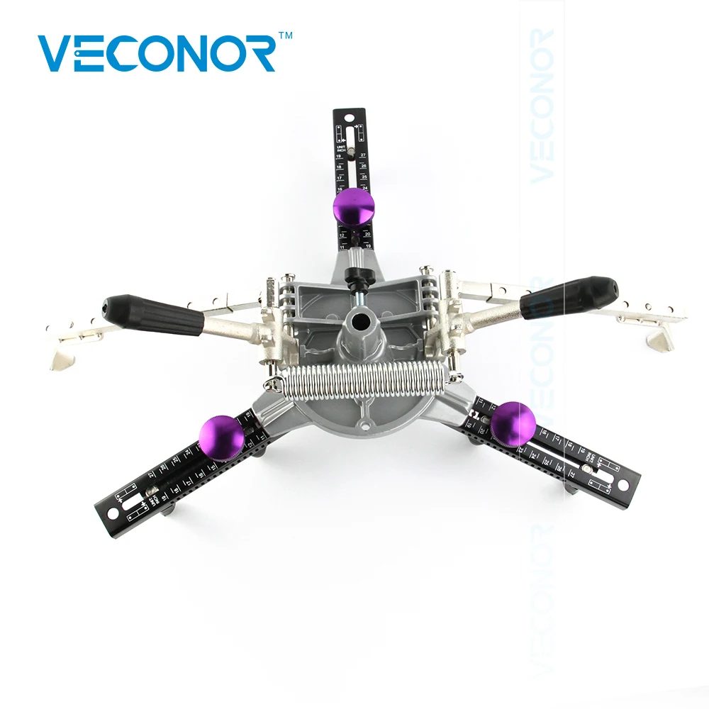 

Set of Four 3-Point Self-centering Pro Clamp Synch Clamps Wheel Clamps Fast Clamps for Car Wheel Aligner Non-run out 11"~25