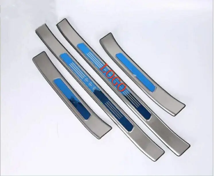 

High quality delicate stainless steel door protection welcome pedals sill trims 2017 2018 FOR Volvo XC60