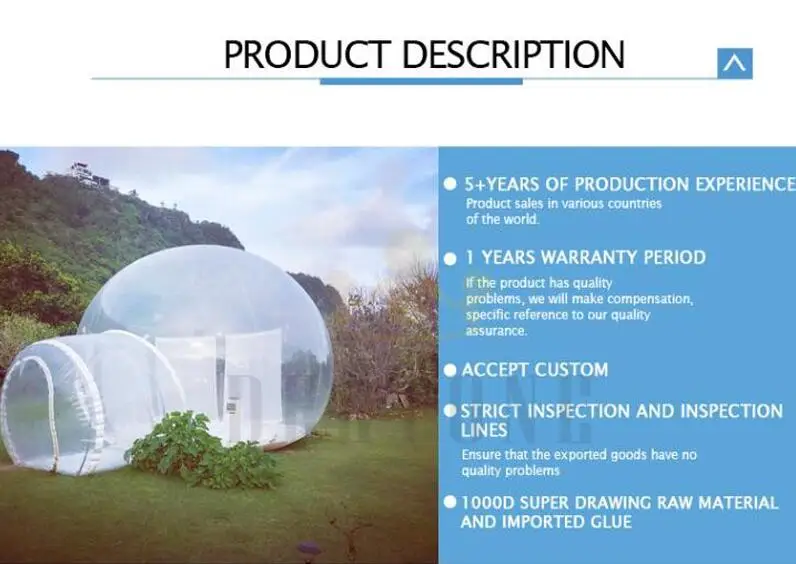 DT bubble tent spec 1