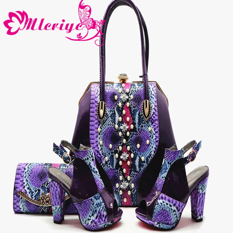 

New yellow Matching Shoes and Bag Set In Heels Matching Shoes and Bag Set for African Party Nigerian Shoes and Bag Set for Women