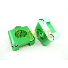CNC алюминиевый зеленый 1-1/" Руль Riser 28 мм бар зажим Крепление для Kawasaki CRF 250 450 ATV Quad