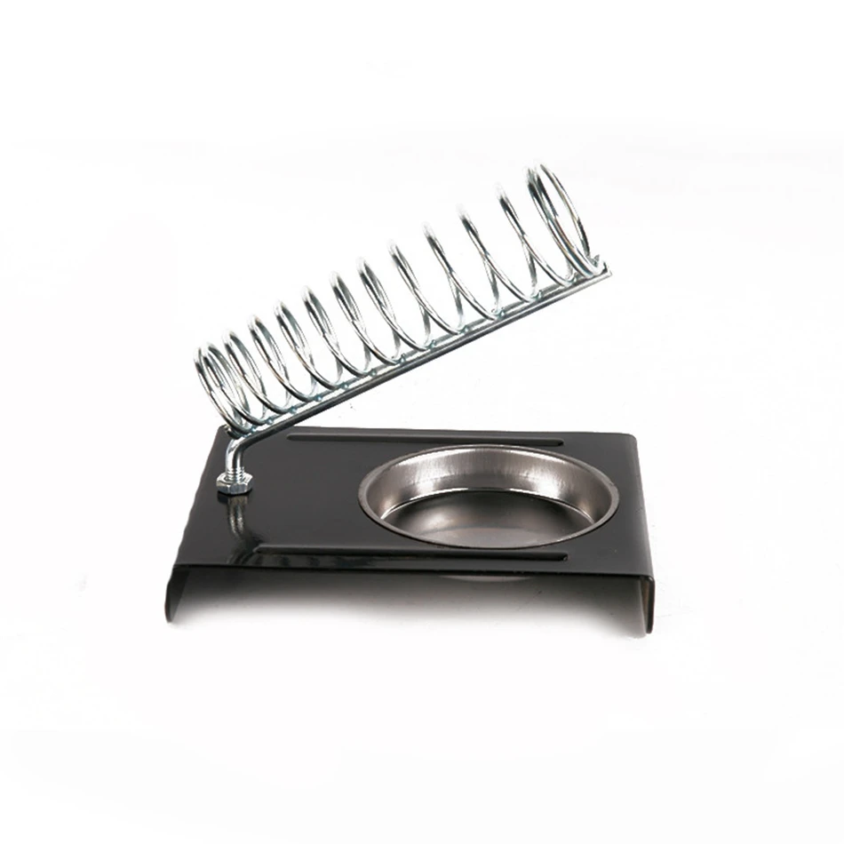E-012 Soldering Iron Support Stand Holder Base Metal Rectangle Solder Support Station Soldering Iron Safety Protecting Base