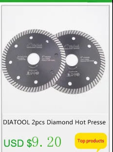 DIATOOL 10 шт. 7 "180 мм Diamond горячего прессования Diamond Turbo лезвия мульти отверстия режущие диски Aterial Керамика плитка гранит резки