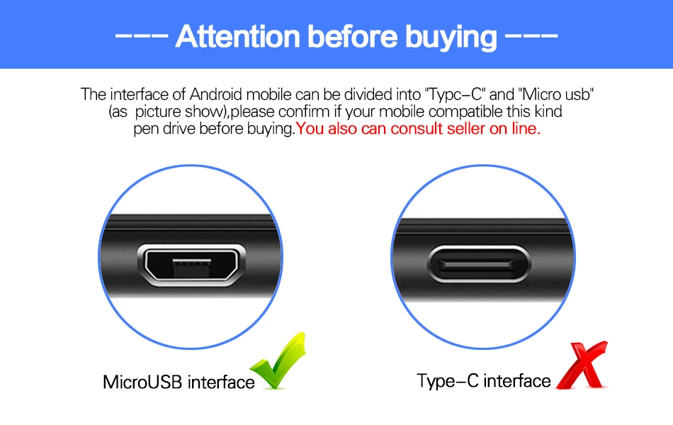 WANSENDA S100 OTG USB флеш-накопитель 32 ГБ флэш-накопитель 8 Гб оперативной памяти, 16 Гб встроенной памяти, 64 ГБ 128 Гб флэш-накопитель 256 ГБ 2 в 1 двойной разъем Micro USB флеш-накопитель