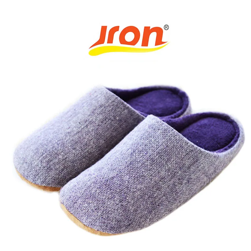 Jron/2017 г. однотонные льняные тапочки из хлопчатобумажной ткани домашняя обувь