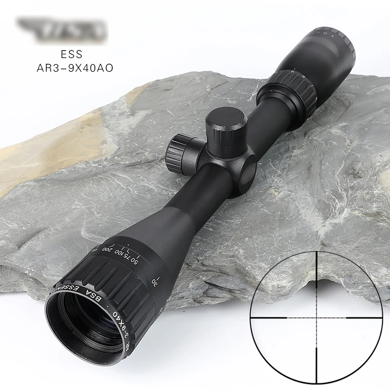 

Hunting BSA OPTICS 3-9X40 Tactical Riflescope Without Illuminated Rifle Scope Sniper Optic Sight Hunting Scopes