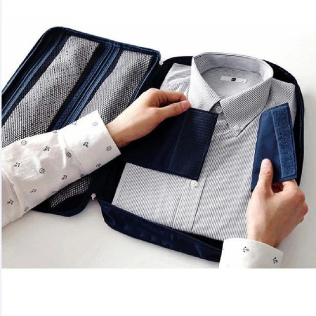 Fashion Men's Nylon Waterproof Travel Clothes Storage Bag Tie Shirt Anti  Wrinkle Clothing Storage bags