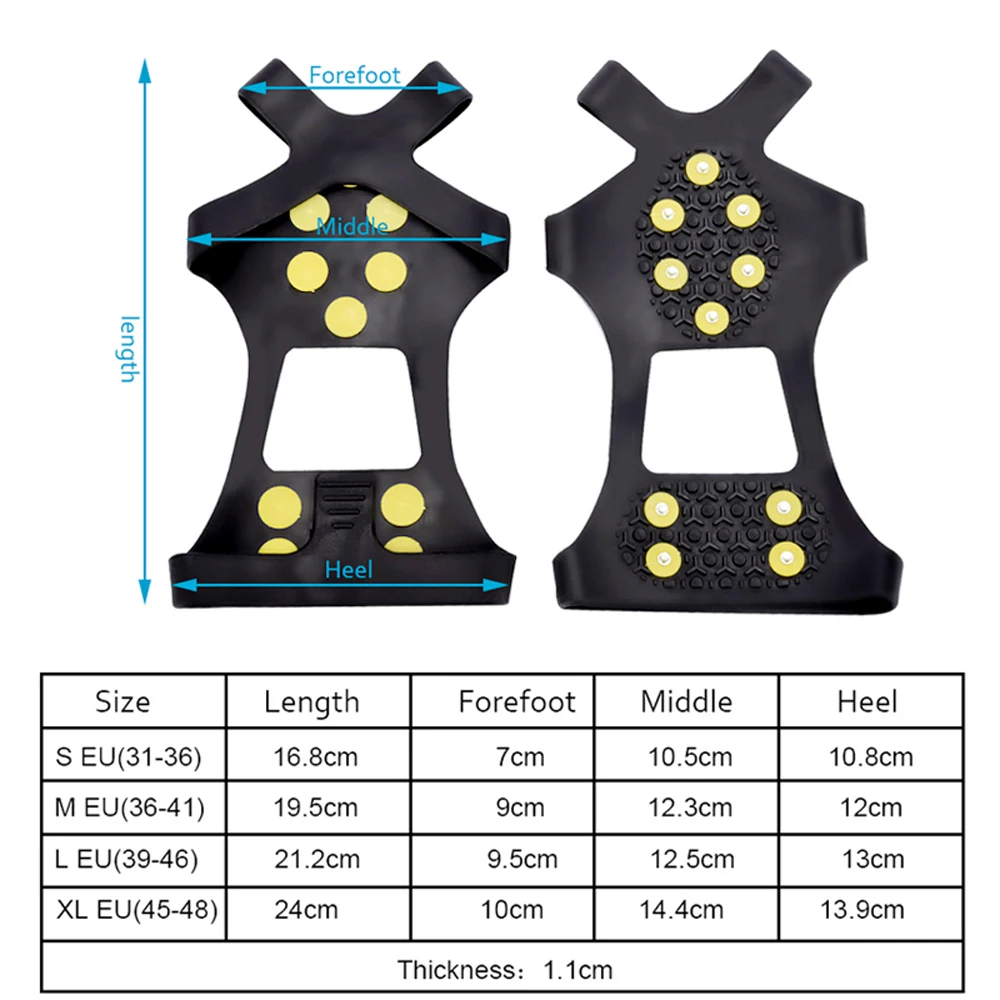 Sunvo шипы для льда кошки для обуви противоскользящие уличные альпинистские охотничьи походные снежные шипы бутсы цепи когти Захваты ледяной захват