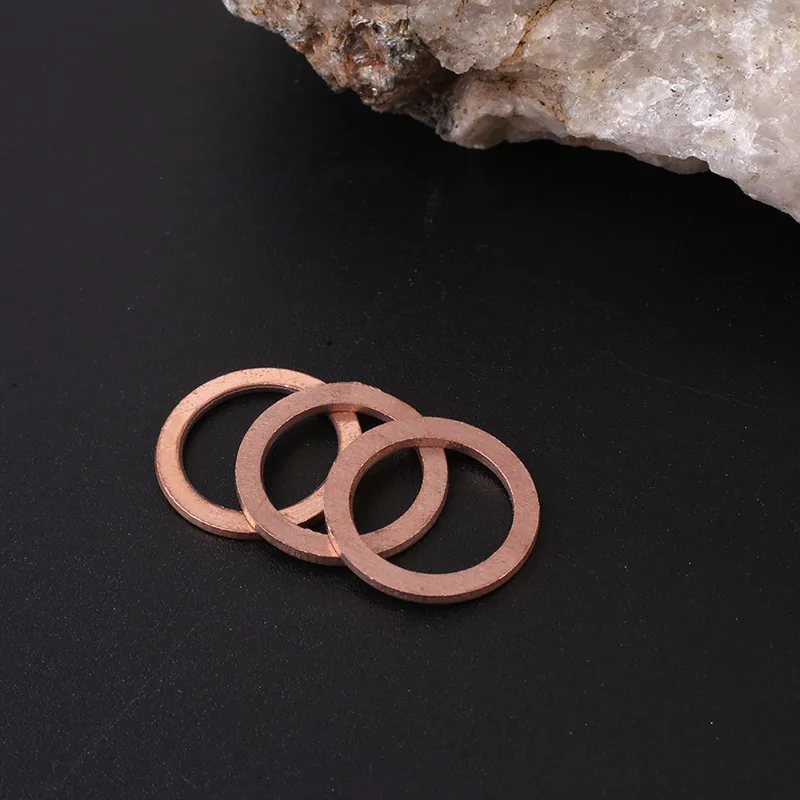 

20pcs Copper Washer Gasket Combination Set Flat Ring Seal Assortment Kit With Box For Hardware Accessories High Quality