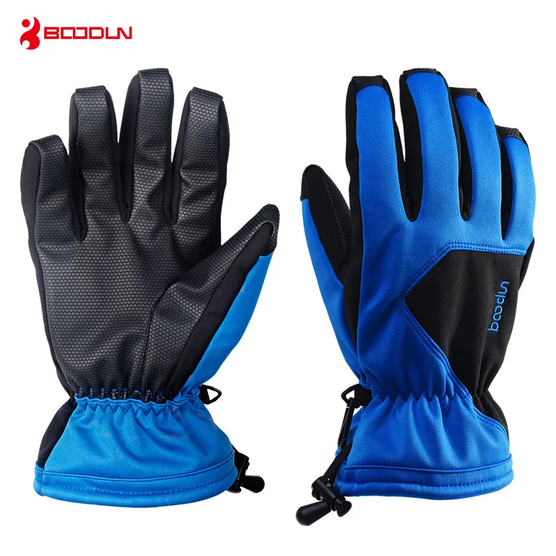 Koop Boodun 5 Kleuren Mannen Vrouwen Snowboard Handschoenen Dikker Warm Waterdicht Ski Skiën Handschoenen Touch Screen Winter Outdoor Sneeuw Handschoenen