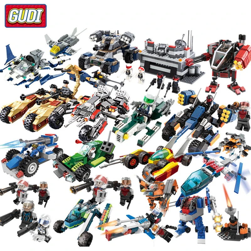 

GUDI Star Wars&Earth Border Bricks Robot Tank Building Blocks Compatible Legoes DIY Model Educational Toys For Children Gifts