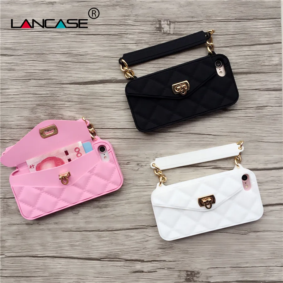 bilder für LANCASE 4,7 zoll für iPhone 7 Fall Luxus Frauen Mädchen Handtasche Card Slots-mappen-beutel Abdeckung für iPhone 7 Silikontasche Pouch geldbörse bilder für LANCASE 4,7 zoll für iPhone 7 Fall Luxus Frauen Mädchen Handtasche Card Slots-mappen-beutel Abdeckung für iPhone 7 Silikontasche Pouch geldbörse
