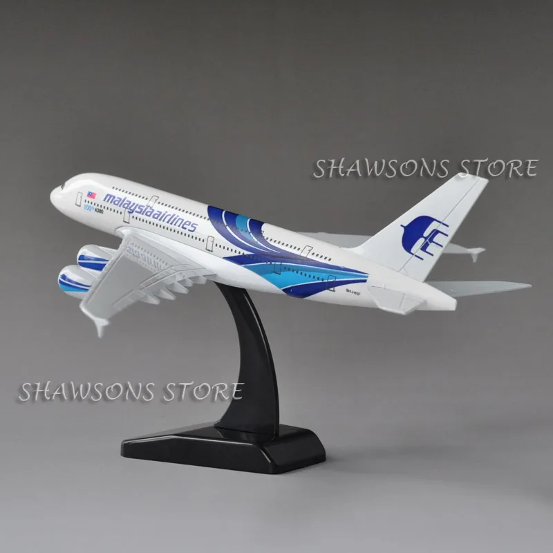 Литой металл 1:400 модель самолета игрушки Airbus A380 малайзийский авиалайнер 20 см