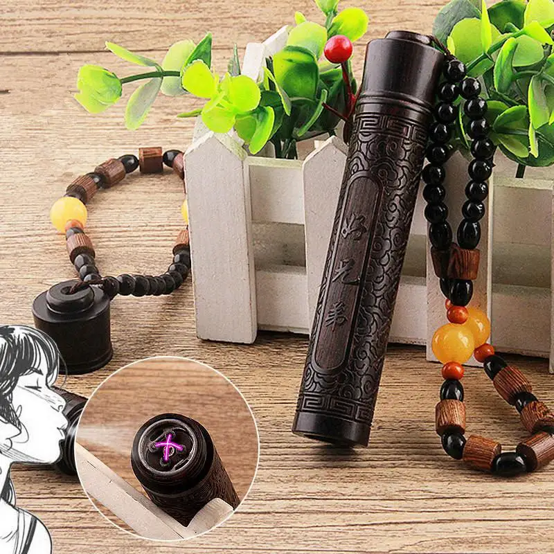 Adeeing Sandalwood usb зарядка дующий воздух интеллектуальная ветрозащитная резьба по дереву винтажная Индукционная Зажигалка для сигарет