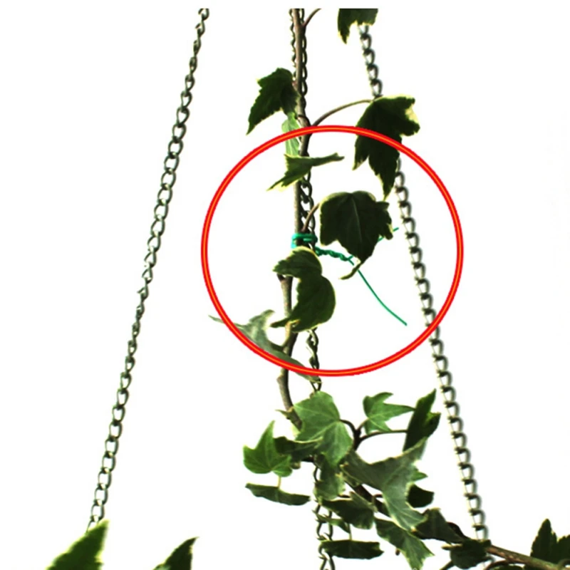 100 шт. зеленая Регулируемая Установка кабельные стяжки многоразовые ремешки для кабелей для садового дерева альпинистская поддержка