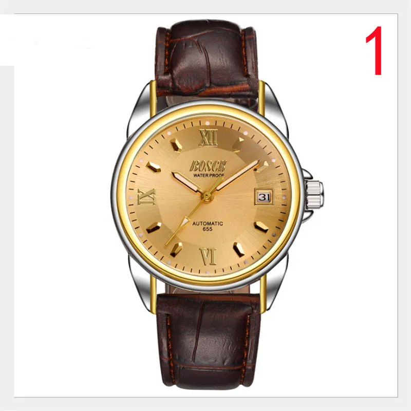 

Wang's mechanical watch automatic waterproof fashion trend atmospheric brand 2018 male new table 93#