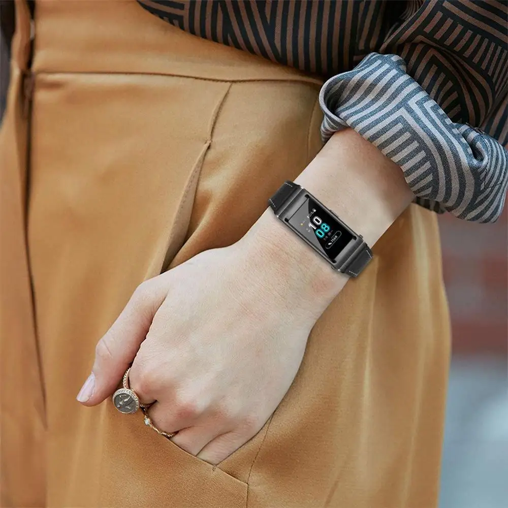Для Huawei Talkband B5 кожаный сменный ремешок для часов Пряжка на запястье браслеты