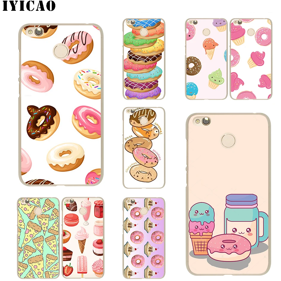 Жесткий чехол IYICAO Donuts Ice Cream для Redmi 8A 6A 4A S2 Note 7 3 4 4X 6 5 Pro 5A Prime Plus Go | Мобильные