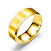 BINQINGZI 8MM Brushed Ring 316L Stainless Steel Rings For Men Black Silver Gold Color ► Photo 3/5