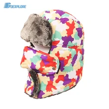 Goexplore ore Полнолицевая флисовая маска утепленная Лыжная шапка зимние наушники шапка спортивная уличная походная зимняя шапка для мужчин и женщин