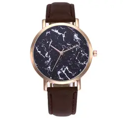 2019 модные женские часы # k040Simple Мрамор изображения штамп сплава циферблат аналогового кварцевые наручные часы dames повязки a50
