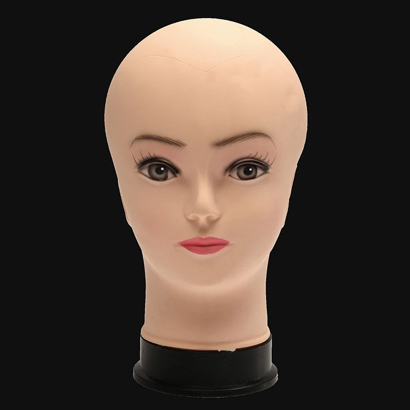 New Female Training Silicone Mannequin PVC Manikin Head Model Wig hair