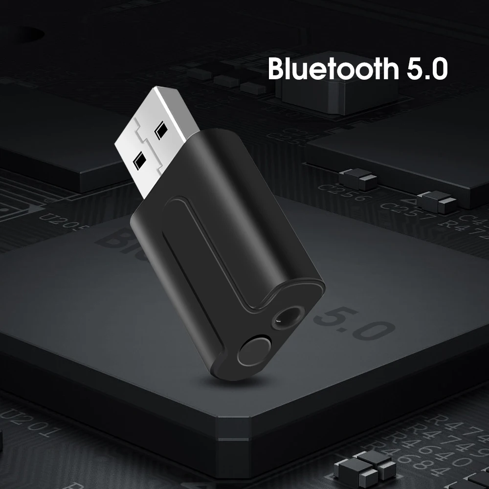 3. Мм AUX 2 в 1 Bluetooth V5.0 автомобильный комплект передатчик приемник USB беспроводной адаптер стерео Muisc аудио адаптер для ТВ ПК динамик - Название цвета: 2 in 1 Bluetooth 5.0