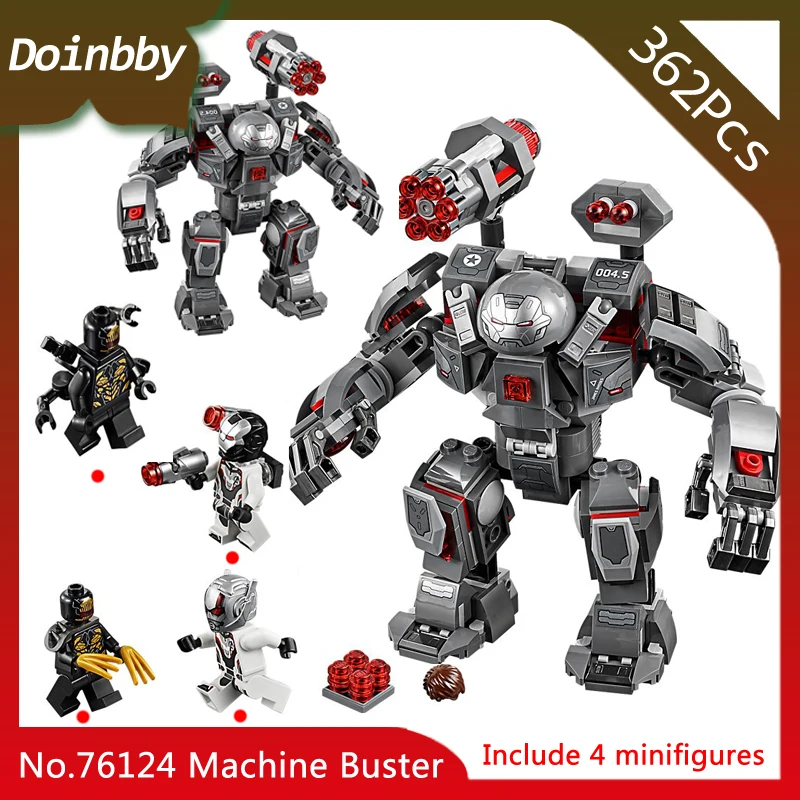 

In Stock War Machine Buster Outriders Ant-Man Avengers Super heros 386Pcs Building Blocks Toys Compatible With Legoings 76124