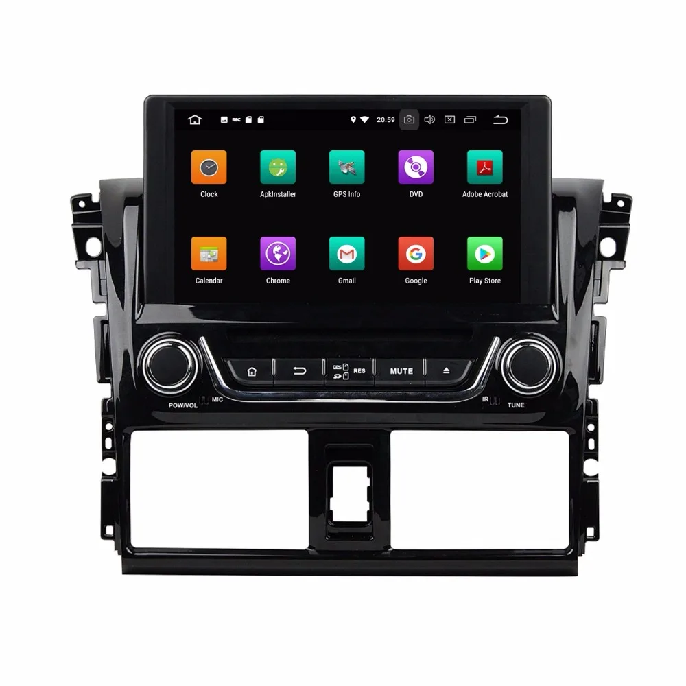 Sale Octa Core 8 inch 8 core Android 9.0 Car Radio DVD player GPS for for Toyota Yaris Vios 2013-2017 4G RAM 64G ROM STEREO navigatio 1 Sale Octa Core 8 inch 8 core Android 9.0 Car Radio DVD player GPS for for Toyota Yaris Vios 2013-2017 4G RAM 64G ROM STEREO navigatio 1