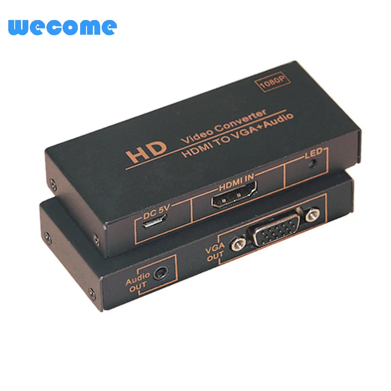 

WECOM HDMI TO VGA+Audio Video Converter switcher switch,HDMI TO VGA Audio Video