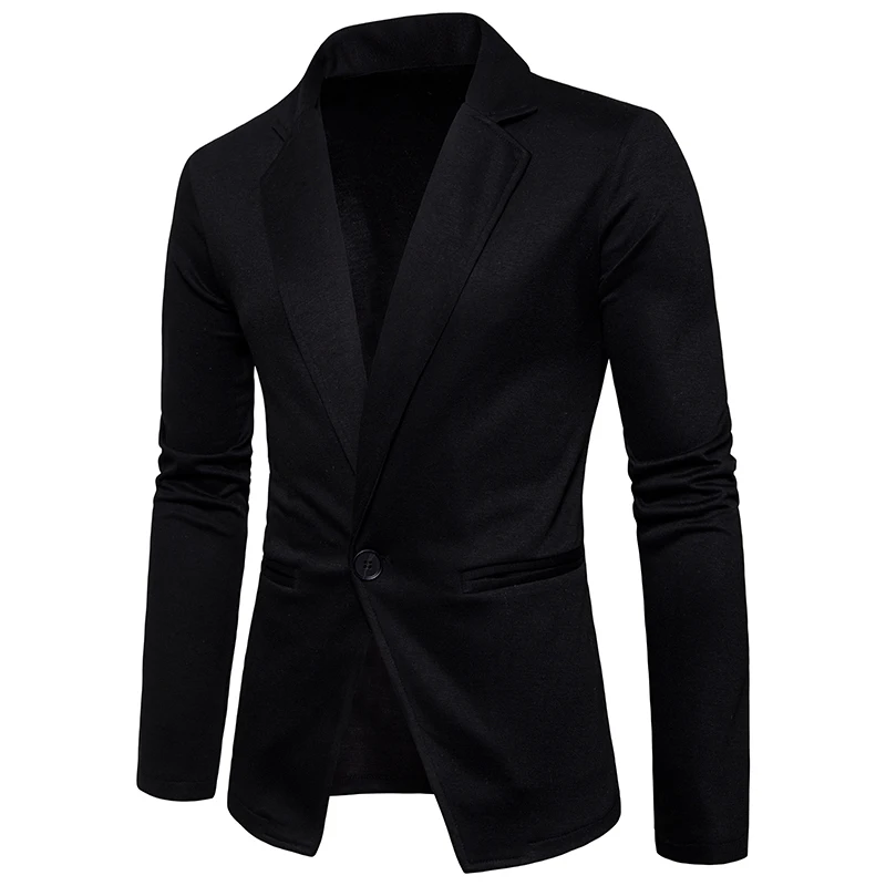 Men's 2018 Slim fit suit Jacket New Arrivals Fashion Style one button for leisure small Suit men jacket solid color EU size