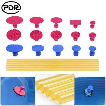 

Super PDR Dent Damage Removal 10pcs Red Puller Taps 5pcs Blue Puller Taps 5pcs Yellow Glue Sticks