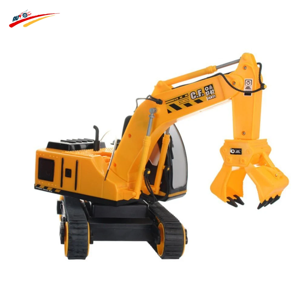 RC Truck Super Crawler Caterpillar Grapple 8 Channel wireless Radio Remote Control Construction Engineer Truck Toy