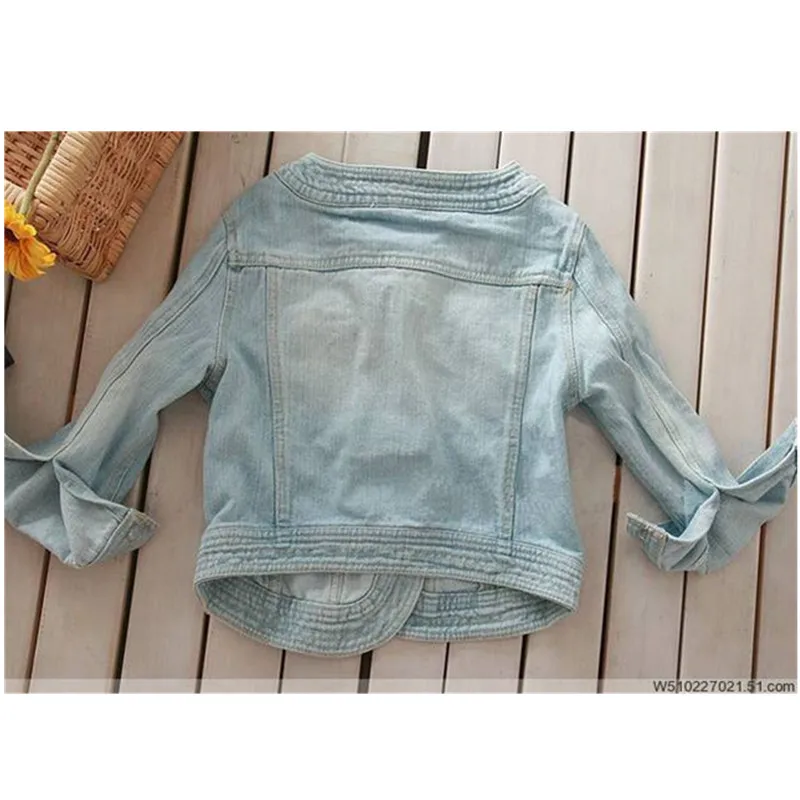 wonderful  New 2019 Ladies Denim Jackets Outwear Jeans Coat Classical Jackets Women Fashion Jeans Coats Rivets