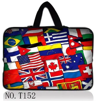 

Flags Fashion Sleeve Bag Dual Zipper Pocket Bag Carrying Neoprene Case For MacBook Air / Pro / Retine11 / 13 / 15 Free Shipping
