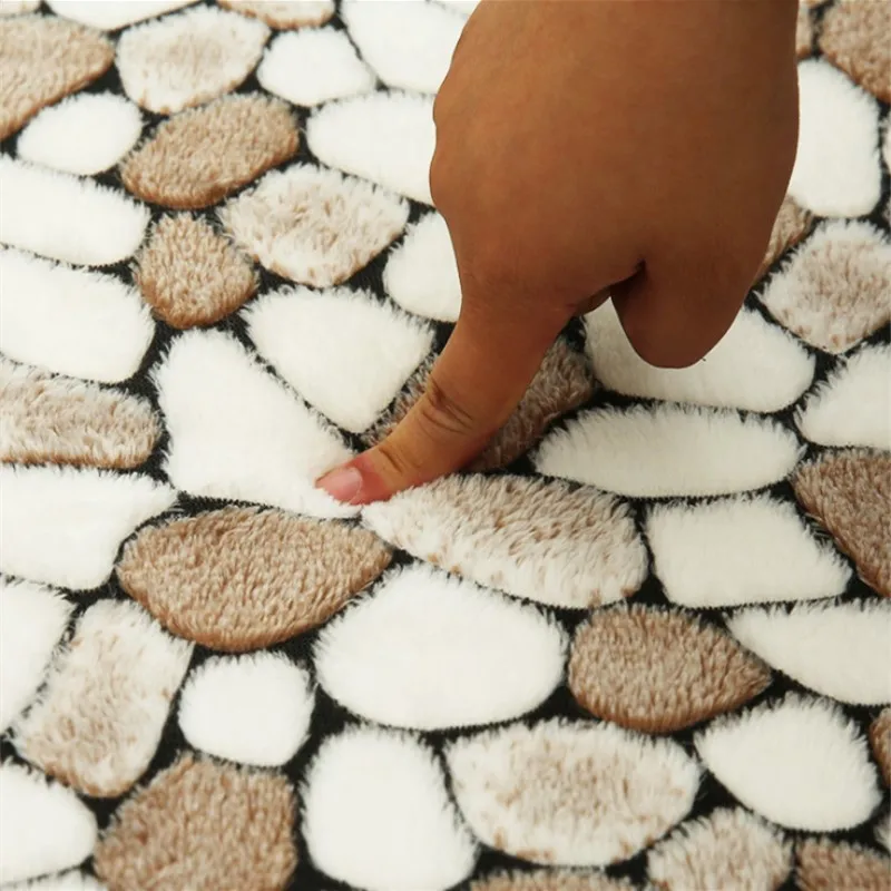 1pc Memory Foam Absorbent Bathroom Pad Doormat Door Mat Slip-resistant Pad Bathroom Shower Bathroom Accessories Sets 40*60cm 47