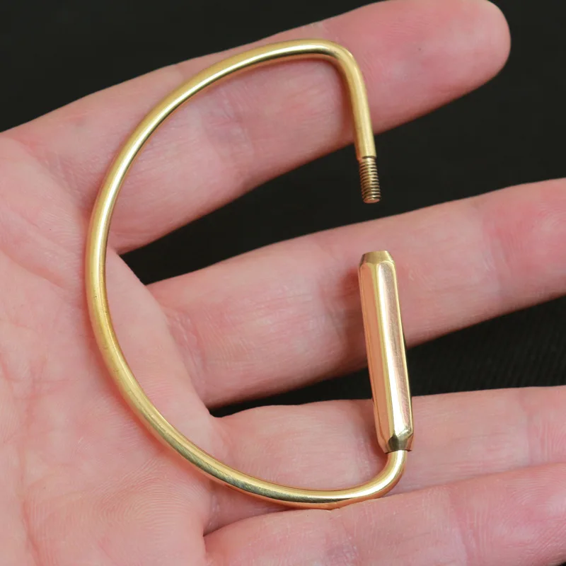 

5PCS 4.5*6.6cm pure copper creative key D Ring Buckle Travel Kit Metal Ring EDC tools AP2002
